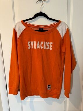 Campus Heritage Orange and White Syracuse Crewneck Sweatshirt